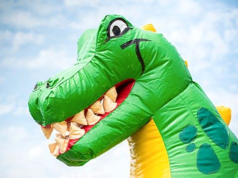 *Frei* XXL Hüpfburg Dino Schuleinführung 2024 Thüringen mieten in Schwabhausen