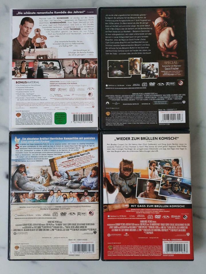Filmklassiker DVD keinohrhasen * Benjamin Button * Hangover 1 + 2 in Hamburg
