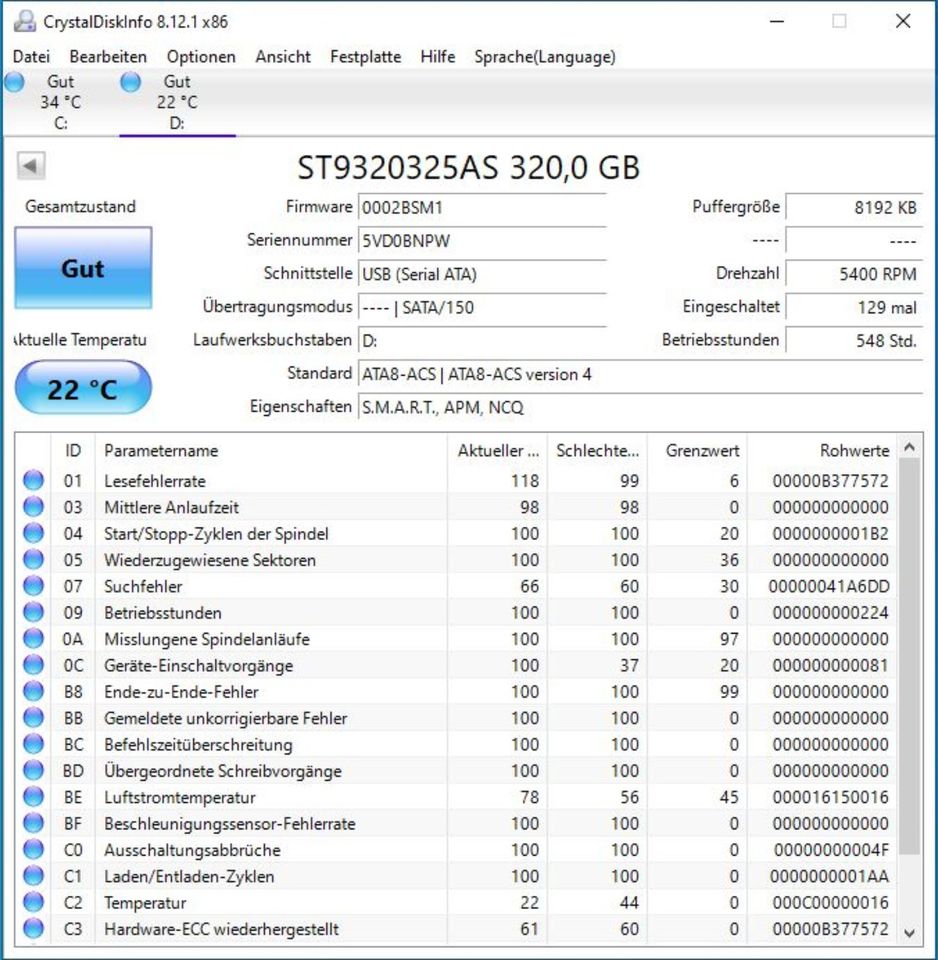 Seagate externe Festplatte USB 320GB | 1A Zustand | Köln in Köln