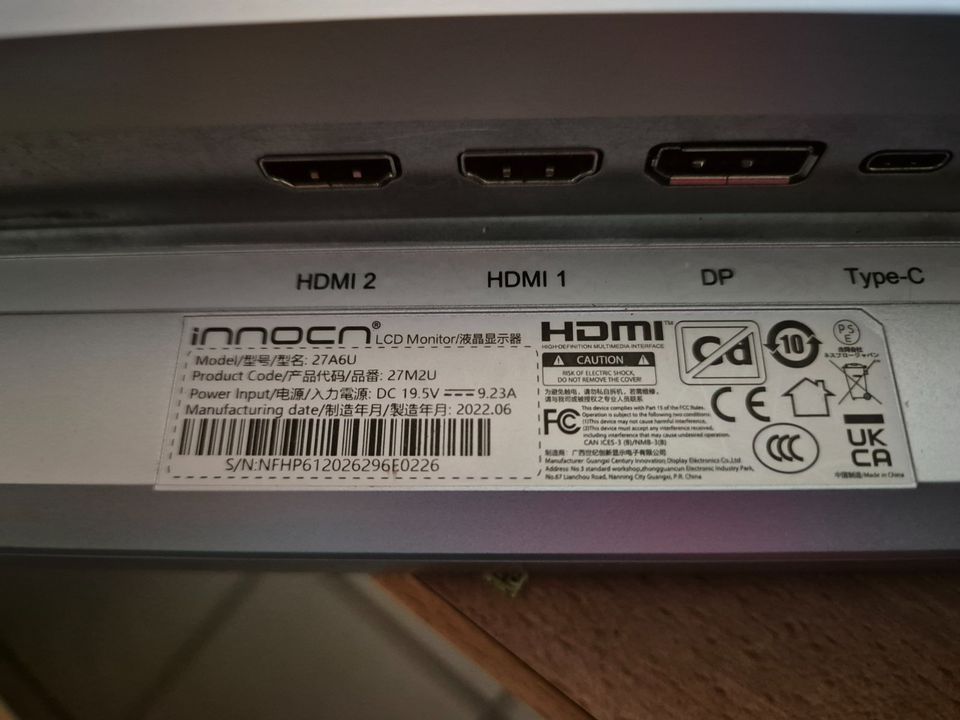 INNOCN Mini LED 4K Monitor, 27 Zoll in Zudar