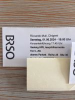 1 Ticket BR Symphonie Orchester Ricardo Muti 1.6.2024 Isarphil Altstadt-Lehel - München/Lehel Vorschau