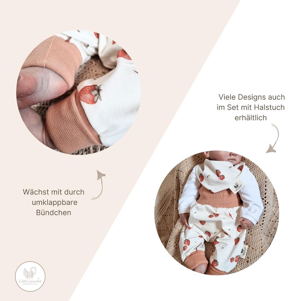 Baby Pumphose Erdbeeren  Reborn Baby Kleidung in Flensburg