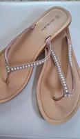 Flip Flops, Zehentrenner Gr.42 beige/weiß Brandenburg - Glienicke/Nordbahn Vorschau