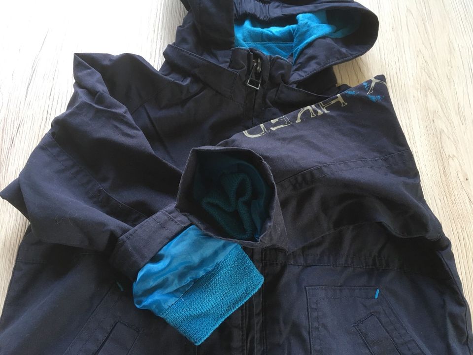 Übergangsjacke 74/80 Windjacke Impidimpi Junge Jacke blau Kapuze in Lengenfeld Vogtland