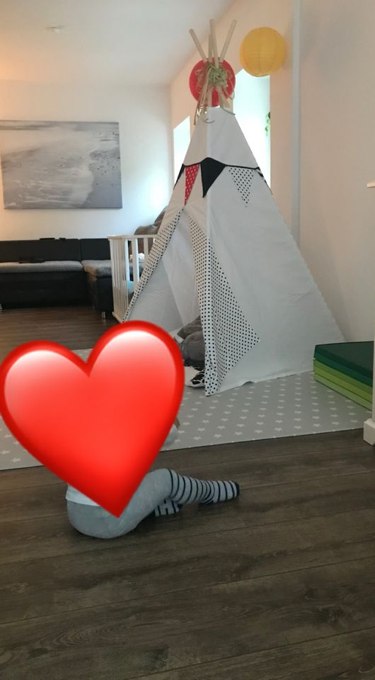 Tipi Spielzelt gross schwarz weiss in Chemnitz