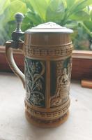 Bierkrug mit Zinndeckel Made in DDR Vintage Sachsen-Anhalt - Bad Duerrenberg Vorschau