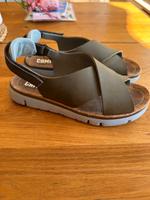 Camper Sandalen Leder Kork Fußbett Gr. 39 Khaki oliv blau Baden-Württemberg - Grenzach-Wyhlen Vorschau
