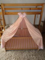 Babybett Kinderbett Gitterbett + Matratze 70 x 140cm + Betthimmel Obergiesing-Fasangarten - Obergiesing Vorschau