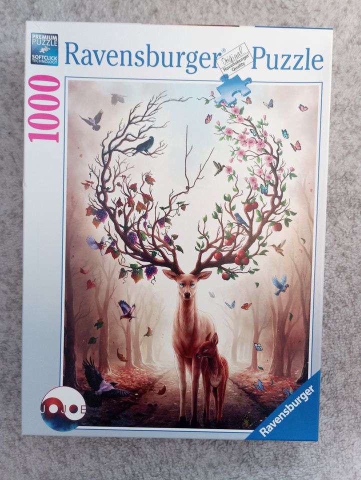 Magischer Hirsch, 1000 Teile Ravensburger Puzzle Jahreszeiten Reh in Wittlich