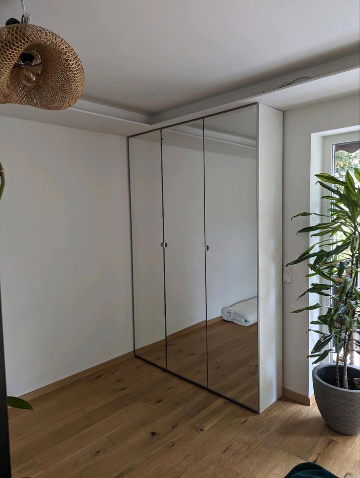 ✨2x Pax Schrank✨ mit Spiegeltüren 150x35x236 Ikea Komplement weiß in Karlsfeld