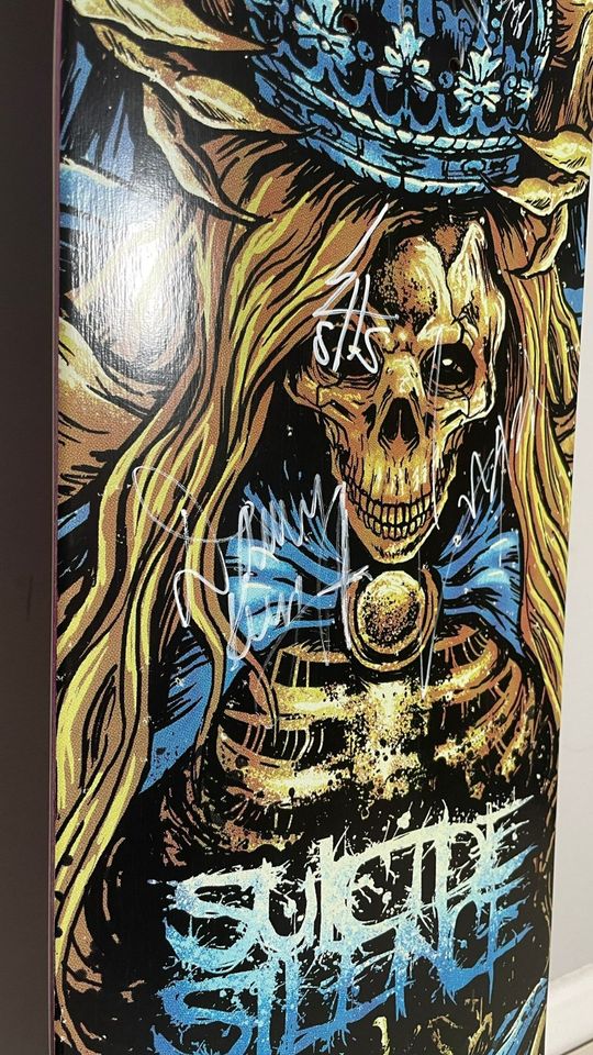 Suicide Silence Skateboard deck SIGNIERT in Hamburg