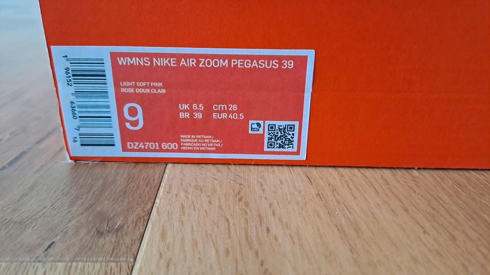 ‼️Nike Pegasus 39 Gr40.5 Rose Damen Laufschuh in Esslingen