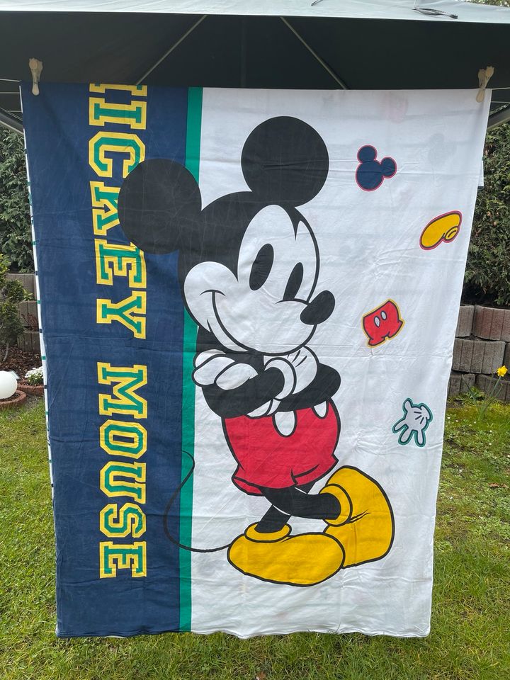 4 tlg. Wendebettwäsche mit Mickey Mouse Motiv! Top! in Stahnsdorf