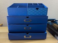 2x Schreibtisch Organizer Schubladenbox blau Tchibo Ablage Leipzig - Probstheida Vorschau