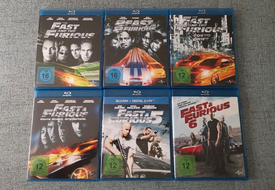 The Fast and the Furious 1-6 Blu-ray Action in Neu Ulm