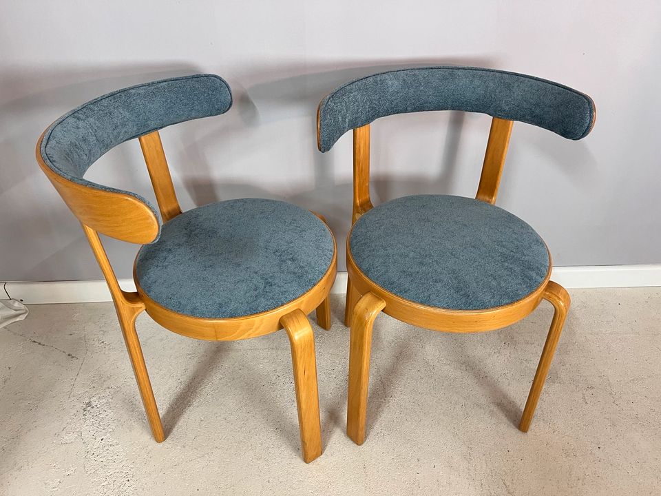 neu gepolstert Magnus Olesen Polsterstühle Esszimmerstühle Küchenstühle Dänisches Design Designklassiker Buche Vollholz 70er 80er Vintage in Berlin