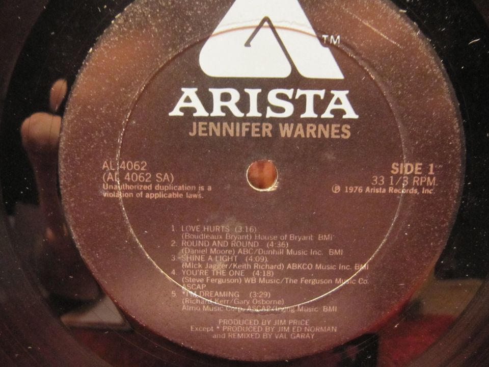 Jennifer Warnes - Jennifer Warnes   Vinyl / LP / Schallplatte in Holzwickede