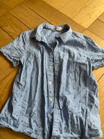 H&M Jungen Sommerhemd Hemd Gr. 134 blau hellblau gestreift Sommer Harburg - Hamburg Heimfeld Vorschau