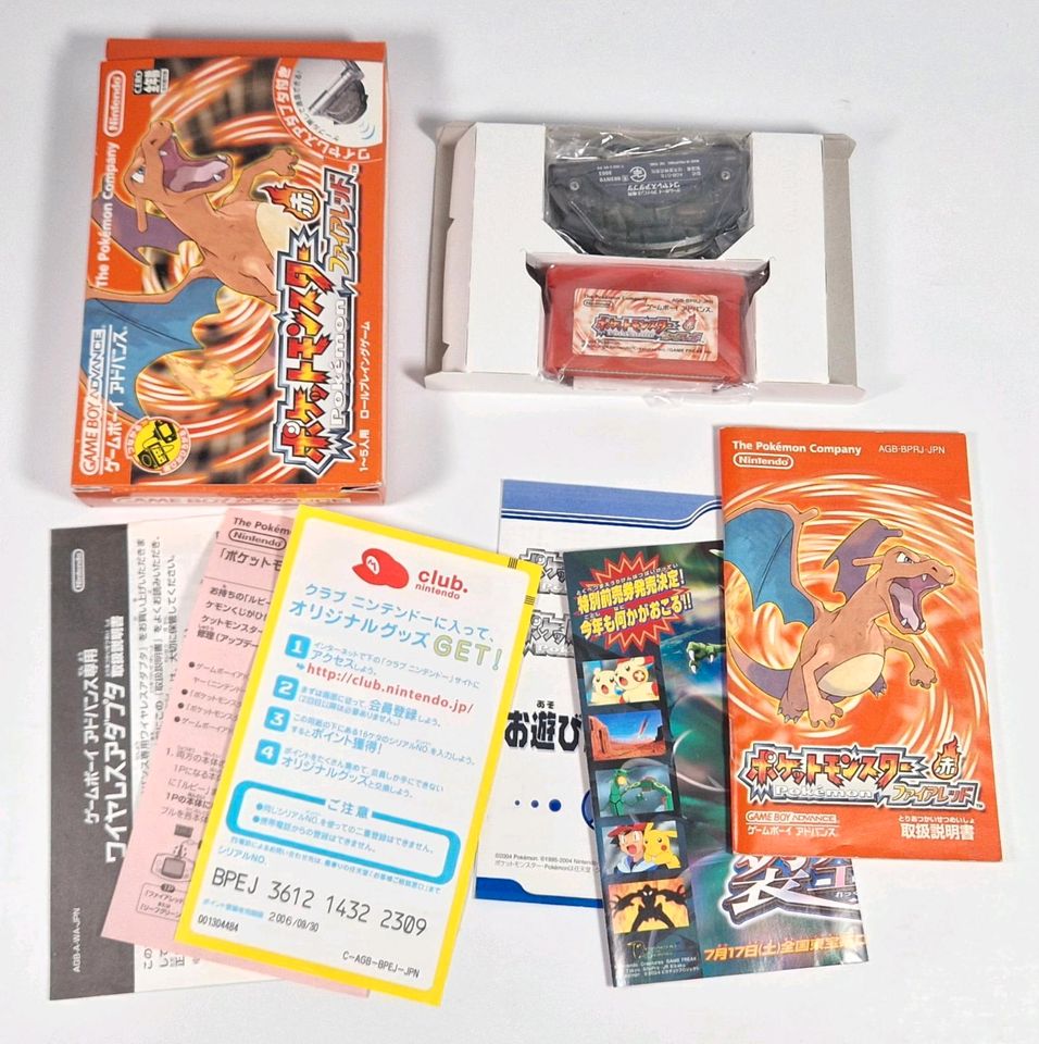 Neuwertig! Pokemon Feuerrot Edition OVP Gameboy Advance Japan Imp in Frankfurt am Main