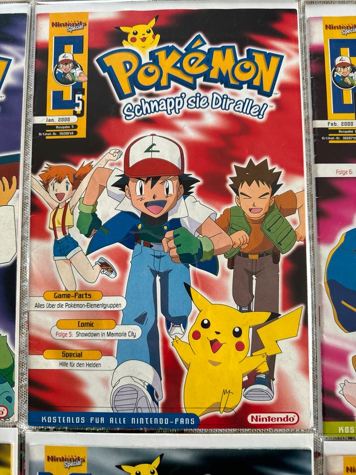 Pokemon Club Nintendo Comics Hefte Magazine 1,2,3,4,5,6,8,9,10&11 in Dresden