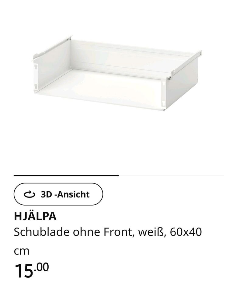 Ikea Schublade Hjälpa 40x60 cm in Petershagen