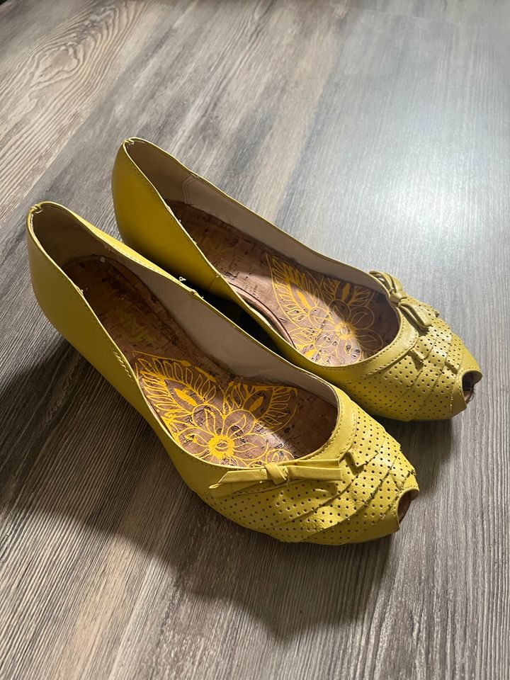 Sandalen Peeptoes Danny Shoes 36 Senfgelb gelb in Weimar