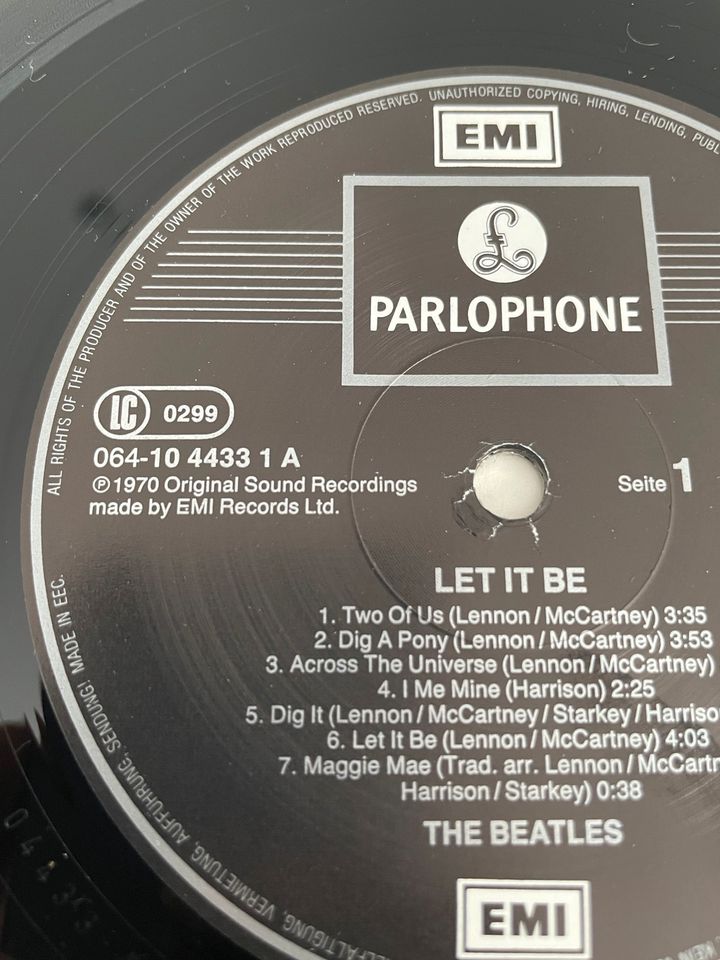Schallplatte Vinyl LP The Beatles - Let It Be in Panketal