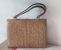 Abendtasche echtes Leder Retro beige Krokodil Optik. Dresden - Blasewitz Vorschau