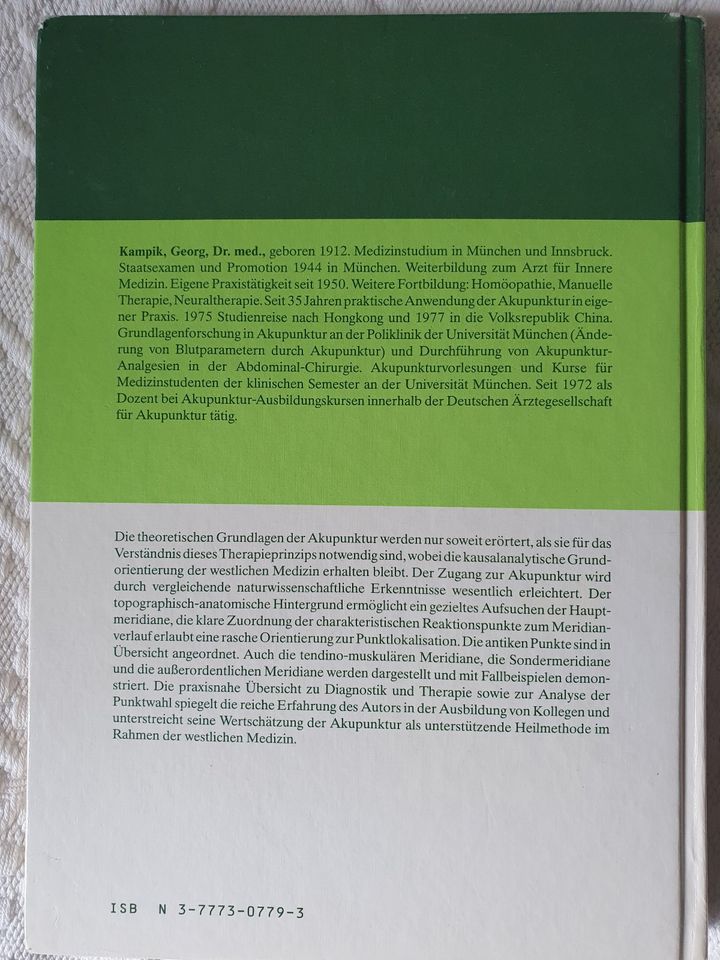 Propädeutik der Akupunktur, Georg Kampik in Berlin