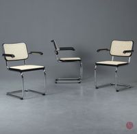 Thonet S64 V Freischwinger Bauhaus Stuhl Schwarz 1 v. 3 inkl MwSt Bayern - Würzburg Vorschau