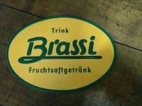 Brassi Fruchtsaft Reklame Werbeschild 50er Jahre Hessen - Bruchköbel Vorschau