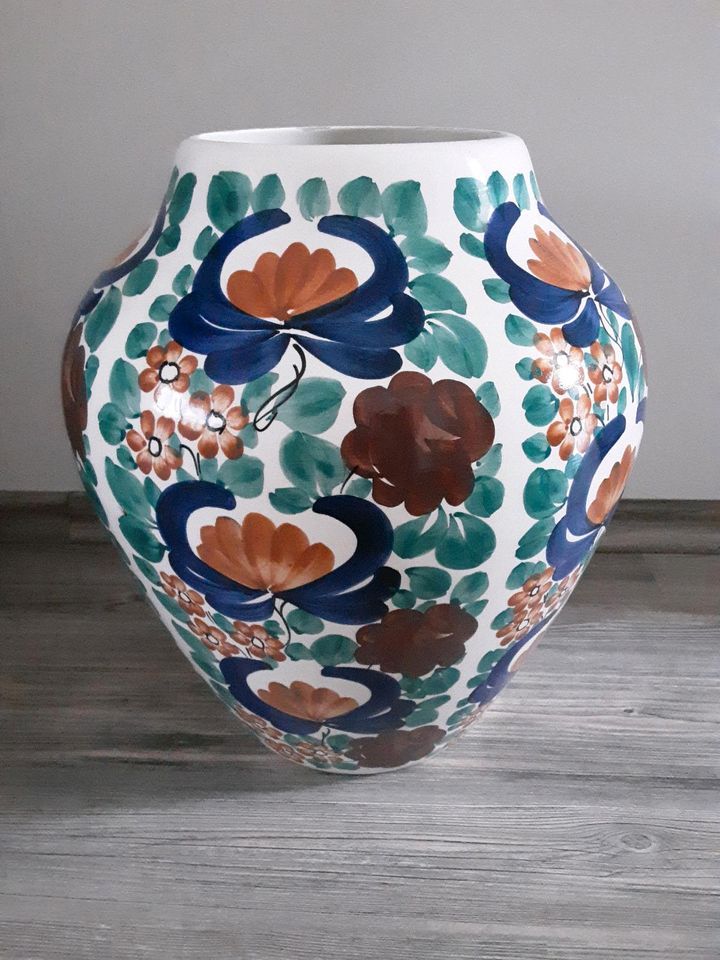 Fajans Vase Bodenvase aus Polen in Philippsburg