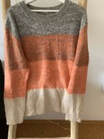 Strickpullover grau/apricot Gr. M Bayern - Hohenfurch Vorschau