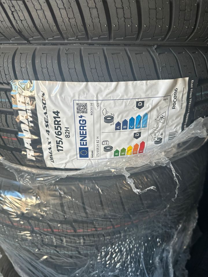 4st 175/65R14 82H Radar Allwetterreifen Angebot!! in Dieburg