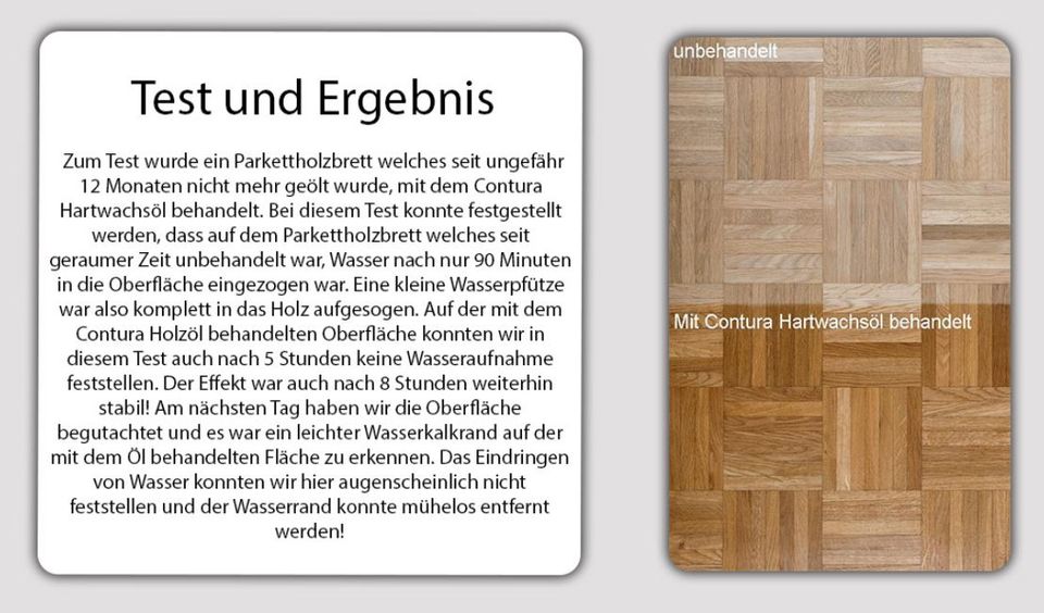 1L Contura Hartwachsöl aus unserem Werksverkauf Profi Holzschutz Holzöl Parkettöl Fussbodenöl Fussboden Versiegelung Parkett Holz Öl Handwerker in Steinheim