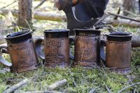 Handgemachte Wikinger Tronkrüge Becher Trinken Odin Thoor Sachsen-Anhalt - Schönebeck (Elbe) Vorschau