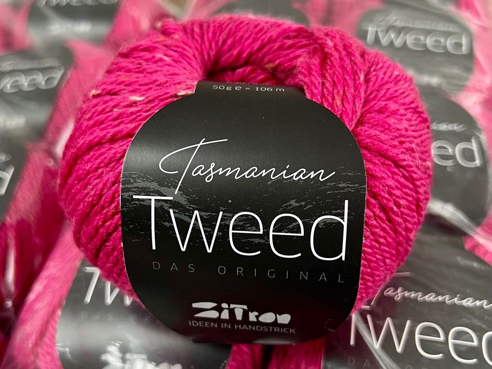 10 x 50g (500g) Tasmanian Tweed Atelier Zitron - Nr. 13/ Himbeere in Frankfurt am Main