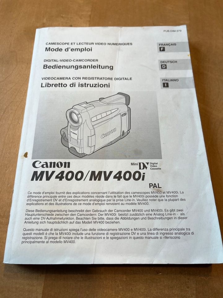 Digital Video Camcorder Canon MV 400 in Augsburg