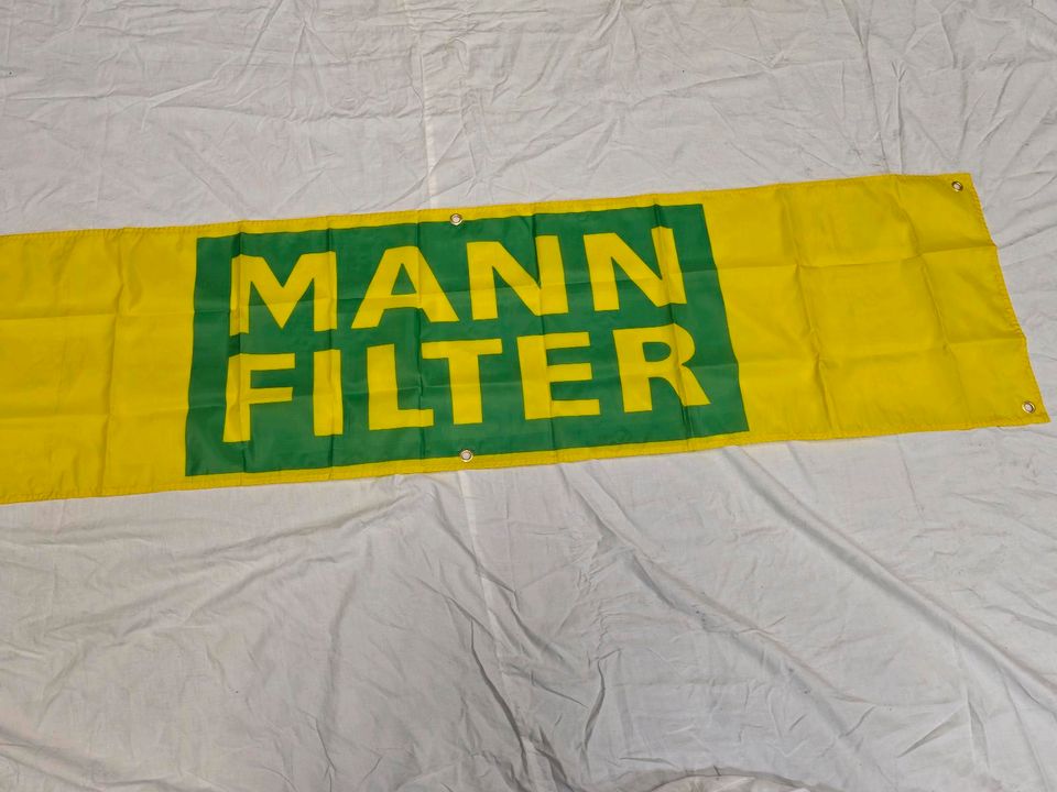 344 Mann Filter Fahne Banner Flagge Garage Werkstatt Werbung neu in Chemnitz