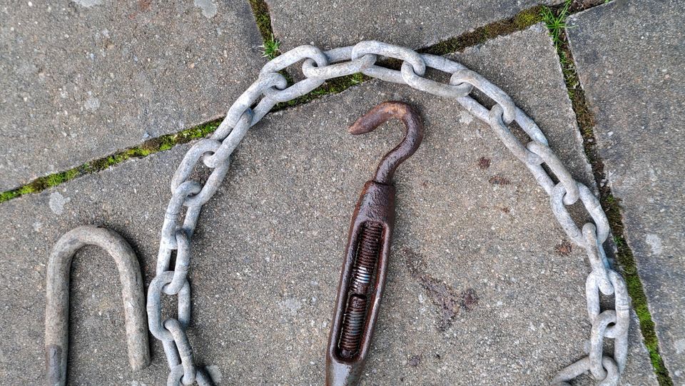 alte Kette 100 cm mit Seilspanner als Deko oder zum Basteln in Groß-Umstadt