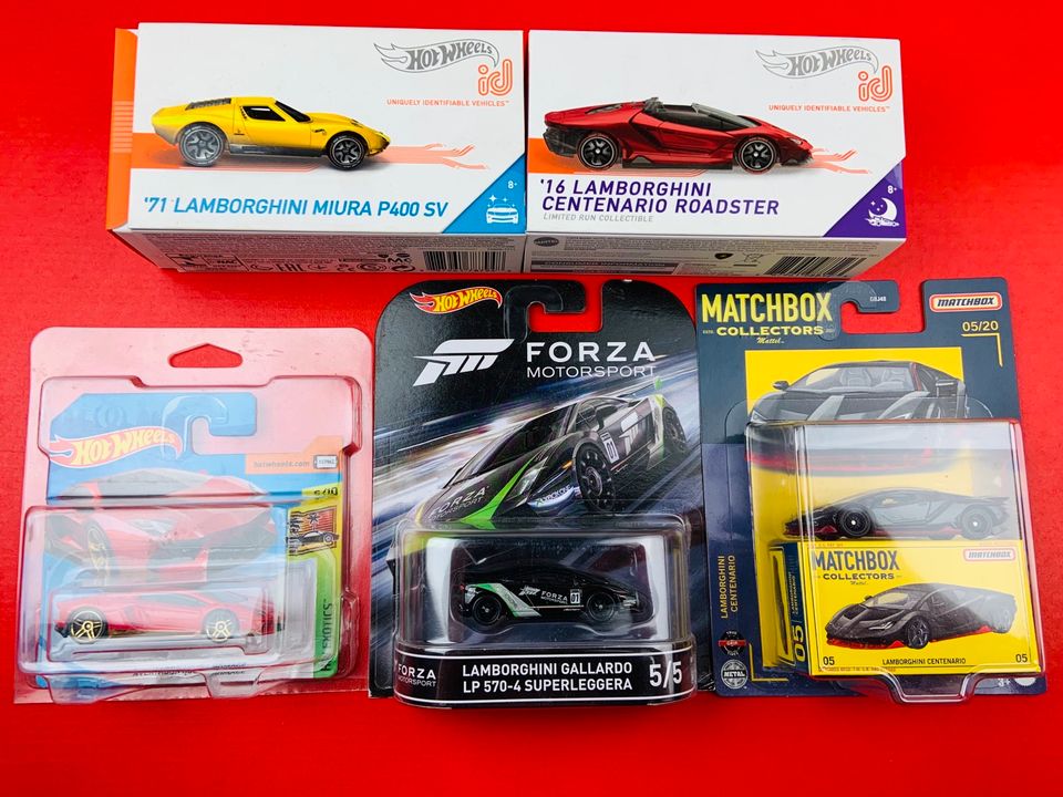 Hot Wheels Lamborghini Sammlung 113 Stück OVP STH Diablo Countach in Bad Doberan