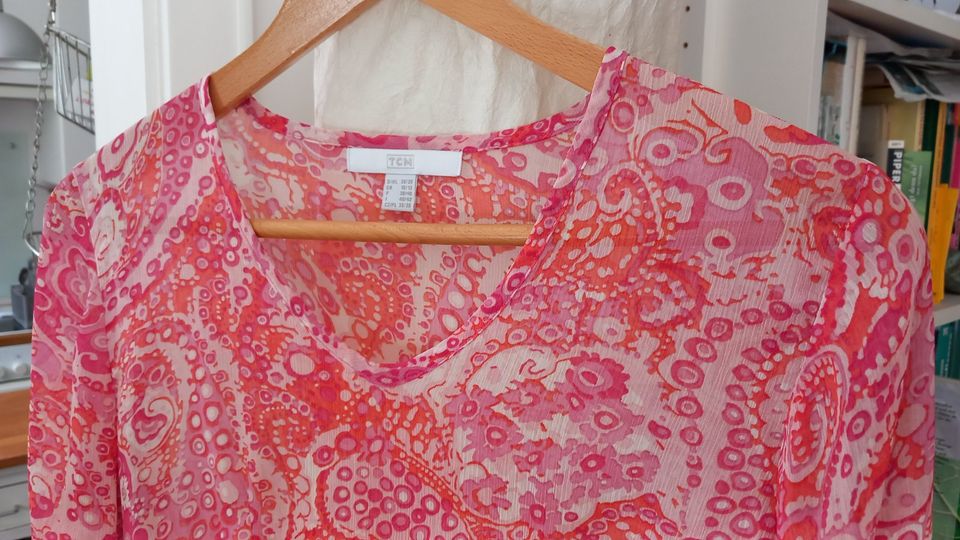 Bluse Gr. 36 / 38 TCM Tchibo Paisley Muster pink koralle lachs in Frechen