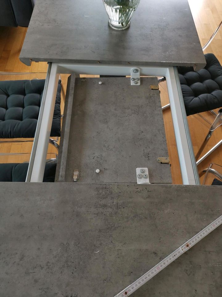 Esszimmertisch Esstisch ausziehbar 120cmx80cm auf 170cmx80cm grau in Frankfurt am Main