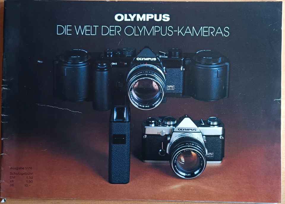 Foto Prospekt Olympus Kompakt Spiegelreflex Kamera 1976 in Münster-Sarmsheim