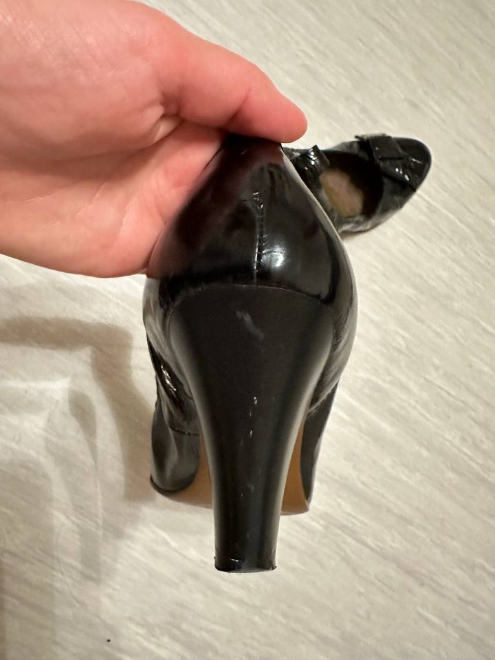 Pumps - Gr. 39 - Lack Leder - Absatz: 7 cm – Damenschuhe in Beetzsee