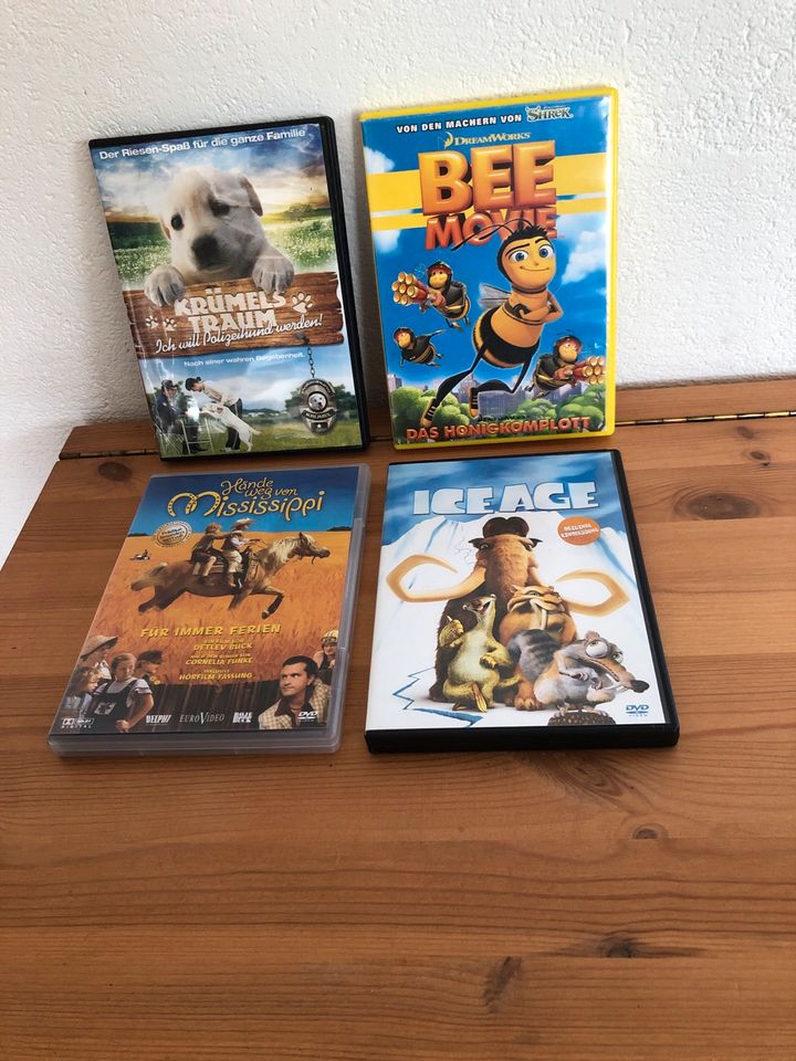 DVDs Kinder/Krümels Traum,Bee Movie,ICE AGE,Hände weg von Missis in Rödelmaier