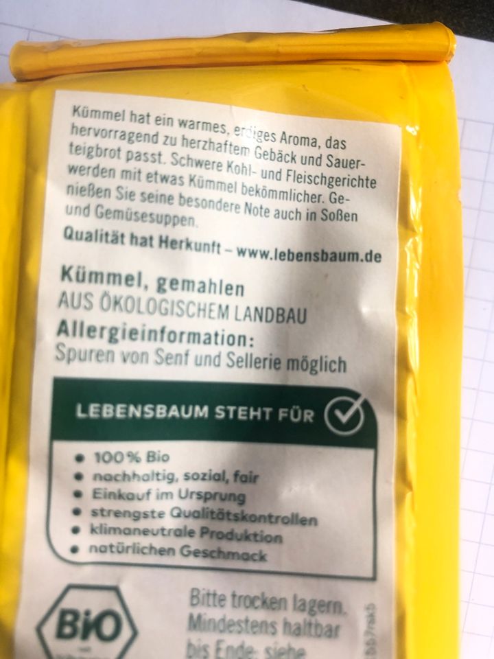 Kümmel gemahlen  40g BIO in Nürnberg (Mittelfr)