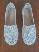 Graceland Plateau Häkel Espadrilles 39 Natur Creme - NEU Hessen - Kassel Vorschau