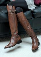 Maripé hohe Lederstiefel, NEU, braun, mit Stiefelspanner, 38 Düsseldorf - Pempelfort Vorschau