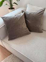 H&M Home Kissenhülle 2 Stück 50x50cm aus Baumwollsamt Khaki Kiel - Schreventeich-Hasseldieksdamm Vorschau